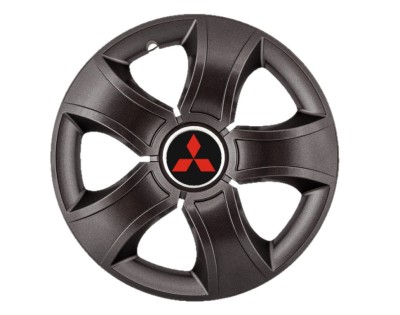 Set 4 capace roti Bis Negru R14 pentru gama auto MitsuBis Negru foto