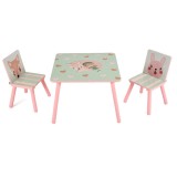 Set 2 scaune +birou Pink Forest, u-grow