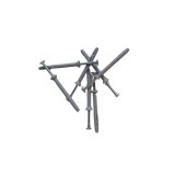 Diblu cu surub cui percutie 6 x 60 mm- 50 bucati