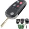 Cheie Auto Completa Programabila 433MHz, cu 4 butoane, cip 4D60, compatibila Jaguar X-Type, S-Type, XJ, XJR, XK, XF, cu electronica si lama FO21, FCCI