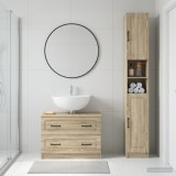 Cumpara ieftin Set de dulapuri pentru baie, 2 piese UTRECHT Stejar Sonoma