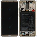 Huawei Mate 10 Pro (BLA-L09, BLA-L29) Capac frontal al modulului de afișare + LCD + digitizer + baterie maro moca 02351RQM