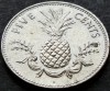 Moneda exotica 5 CENTI - I-LE BAHAMAS, anul 2005 * cod 879, America de Nord