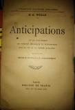 Anticipations, H.g. Wells