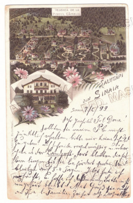 847 - SINAIA, Prahova, Litho, Romania - old postcard - used - 1899 foto