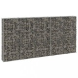 VidaXL Perete gabion cu capace, 300 x 30 x 150 cm, oțel galvanizat