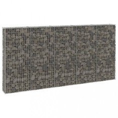 vidaXL Perete gabion cu capace, 300 x 30 x 150 cm, oțel galvanizat 147822
