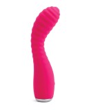 Vibrator Punctul G Lola Flexible Warming Vibe, 10 Viteze, Silicon, USB, Roz, 17.6 cm