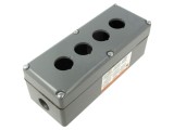 Carcasă pentru pilot din aluminiu, 4 orificii, gri