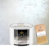 Vopsea Decorativă Interior Perla Luxury Alb Perlat 0,5L cu Fulgi Perlați, Pensulă Inclusă &ndash; Toro Decor