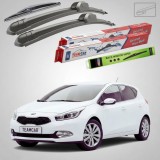 Cumpara ieftin Ștergătoare Kia Ceed II JD 2012-2018 | Set Față și Spate Flat &ndash; TeamCar&reg;