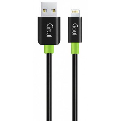 Cablu Date si Incarcare USB la Lightning Goui Classic, 1 m, Negru G-LC8PIN-02BK foto