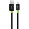 Cablu Date si Incarcare USB la Lightning Goui Classic, 1 m, Negru G-LC8PIN-02BK