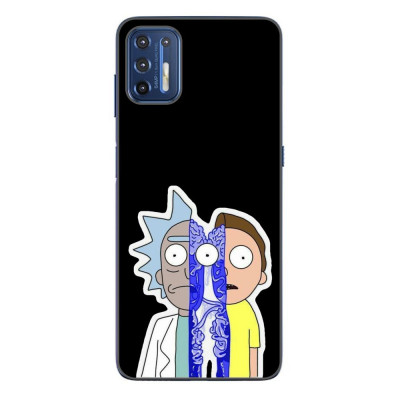 Husa compatibila cu Motorola Moto G9 Plus Silicon Gel Tpu Model Rick And Morty Connected foto