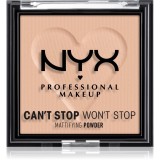 NYX Professional Makeup Can't Stop Won't Stop Mattifying Powder pudra matuire culoare 04 Meduim 6 g