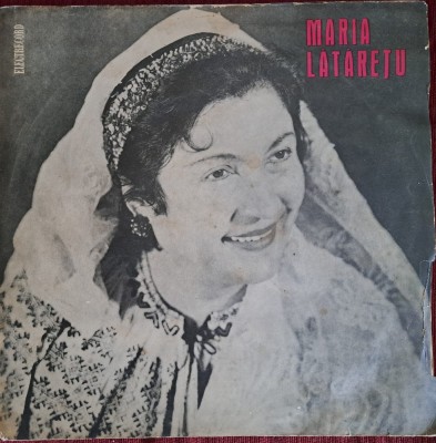 Disc Vinil Maria Lătărețu - Maria Lătărețu (10&amp;quot;, Mono) -Electrecord-EPD 1168 foto