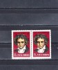 M1 TX6 2 - 1970 - 200 ani de la nasterea lui Ludwig van Beethoven - pereche doua, Arta, Nestampilat