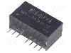Convertor de tensiune, DC-DC, intrare 9...18V DC, iesire 9V DC, putere 3W, AIMTEC - AM3G-1209SH30-NZ