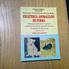 CRESTEREA ANIMALELOR DE FERMA Vol.III - Stelian Dinescu, Nicolae Badea - 218 p.