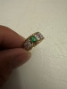 INEL AUR 18K + 6 Diamante + Smarald - BUCCELLATI - Facut manual - Vintage !, Galben