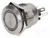 Intrerupator anti-vandalism, OFF-(ON), &Oslash;19mm, BULGIN, MPI002/28/D4