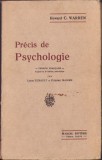 HST C3865N Precis de psychologie par Howard Warren 1923