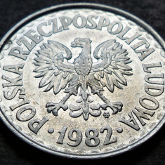 Moneda 1 ZLOT - POLONIA, anul 1982 * cod 2818 B