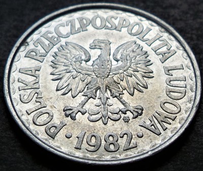 Moneda 1 ZLOT - POLONIA, anul 1982 * cod 2818 B foto