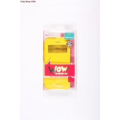 Husa Mercury WOW Bumper Apple iPhone 5/5S Galben Blister foto