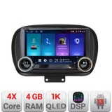 Navigatie Fiat 500 2014- Kit-539 Edotec 4+64 10.5 inch Incell 1K android Wifi 5Ghz gps internet CarStore Technology