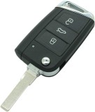 Carcasa Cheie Auto 3 butoane pentru VW Golf 4, Passat B5, Bora, Polo, Skoda Octavia 1, Fabia, Superb &ndash; Compatibila Volkswagen, Skoda, Seat, tip Bricea