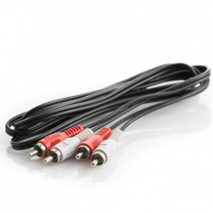 Cablu Audio 2x RCA Tata - Tata, 2.5 m Lungime - Amplificatoare sau Sistem HIFI