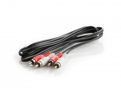 Cablu Audio 2x RCA Tata - Tata, 2.5 m Lungime - Amplificatoare sau Sistem HIFI foto