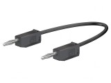 Cablu de măsurare negru 0,3m 10A 60VDC 30VAC