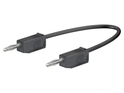 Cablu de măsurare negru 0,3m 10A 60VDC 30VAC foto