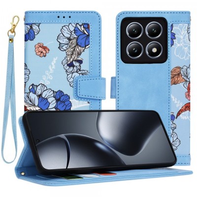 Husa pentru Xiaomi 14T Pro, Techsuit, FlipCraft, Bleu foto