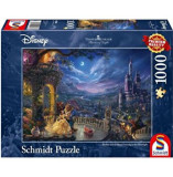 Puzzle Schmidt - Thomas Kinkade: The Beauty and the Beast, Dancing in the Moonlight, 1000 piese
