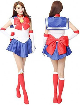 Pentru Cosplay Sailor Moon Usagi Tsukino Serena Set complet Costum Cosplay pentr foto