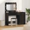 vidaXL Masă de Machiaj 2 pcs Negru 40 x 41 x 75 cm Lemn compozit 3334228