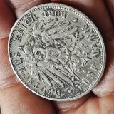 Germania 5 funf mark 1904 F , argint 27,38 grame