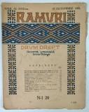 RAMURI , DRUM DREPT , REVISTA LITERARA SAPTAMANALA , DIRECTOR N. IORGA , ANUL XVII , NUMARUL 20 , 1923