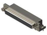 Conector D-Sub mamă drept THT 37 pini