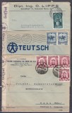 ROMANIA 1938 LP 128 CENTENARUL NASTERII REGELUI CAROL/PLIC CU ANTET (LOT 3 PLICURI)CIRCULATE ROMANIA-GERMANIA CENZURA GERMANA