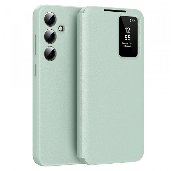 Husa pentru Samsung Galaxy A55 5G A556, Techsuit, SmartView, Verde