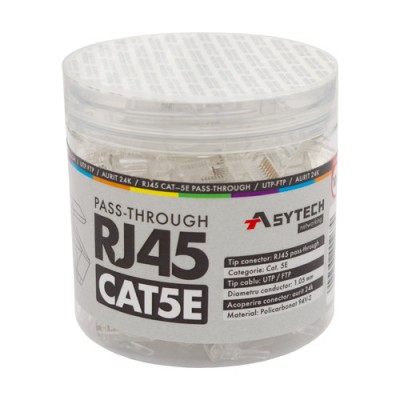 Mufa RJ-45 UTP Cat.5e EZ Passthrough (100 buc) RJ45-CAT5-EZ-JAR foto
