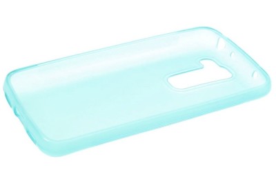 Husa silicon albastru turquoise semitransparent pentru LG G2 Mini D620/G2 Mini Dual Sim D618 foto