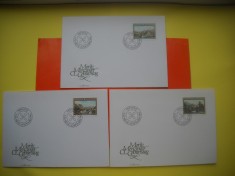 HOPCT PLIC FDC S NR 326 SET 3 FDC -TABLOURI PICTURA 1982 -LIECHTENSTEIN -NECIRCULAT