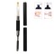 Pensulă Unghii, Model Double-Head, Spatulă și Perie, 13cm, Negru