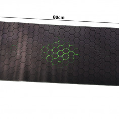 Mousepad XXL Gaming, Material Flexibil si Durabil, 80x30 cm, Negru