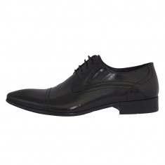 Pantofi eleganti barbati, din piele naturala, marca Alberto Clarinii, D7712-S01A-01-113, negru 39 foto